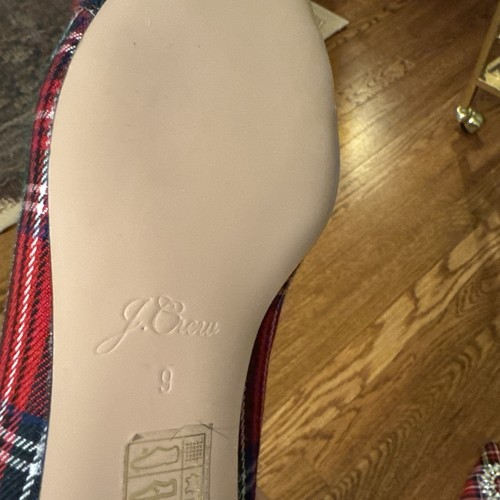 J. Crew Women’s Embellished Tartan Flat Shoes - Picture 4 of 5