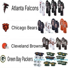 Men's 2025 Falcons/Bears/Browns/Packers Team Player Game Stitched Jersey NEW