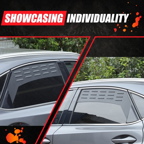 Aluminum Car Rear Window Air Ventilation Shutters Plate For Lexus NV 2015-2020 - Bild 6 von 12