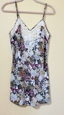 Vtg Victoria  s Secret Gold Label Floral Lace Slip Camisole Teddy L Korea 90s Rar
