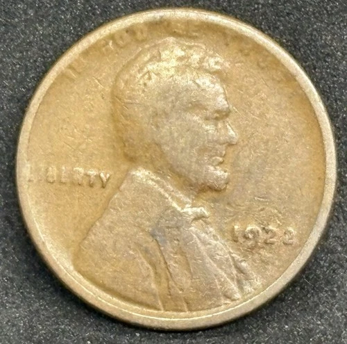 1922-D Weak D Lincoln Head Wheat Cent, Die Pair 3, G Good Condition!