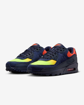 Nike Air Max 90 DM0029-700 Lemon Venom/Hyper Crimson/Laser Orange/Blackened Blue