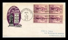 US COVER RHODE ISLAND TERCENTENARY FDC SCOTT 777 BLOCK OF 4 IOOR CACHET