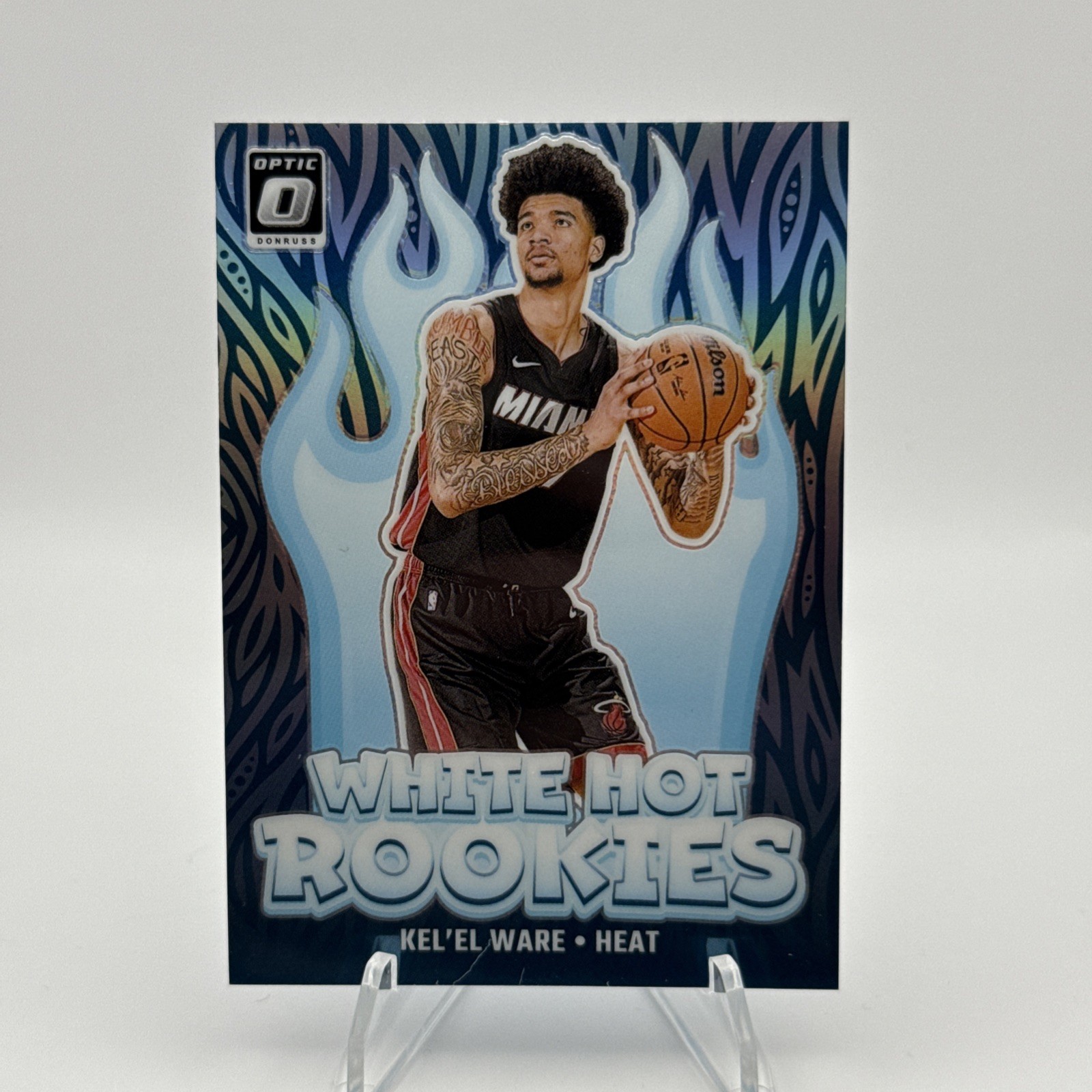 2024-25 KEL’EL WARE Panini Donruss Optic White Hot Rookies Silver Prizm RC #5 SP