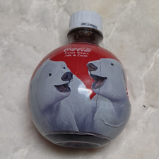 Coca-Cola Polar Bears Jak & Zook Round Bottle 13.5 fl oz Soda Advertising