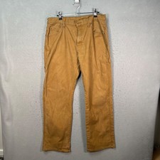 Dickies Mens 32 x 30 Brown Carpenter Pants Workwear Durable Cotton Blend