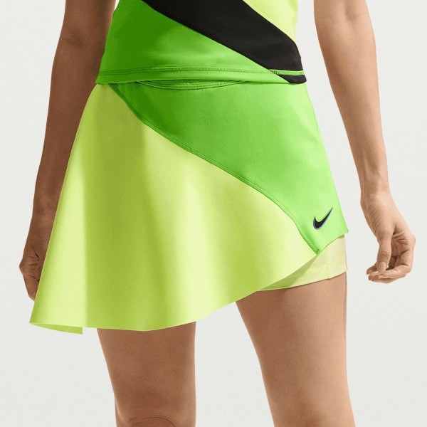 Falda Tenis Nike Court DriFit Melbourne 26 Slam Cintura Alta Limón Pequeña £80