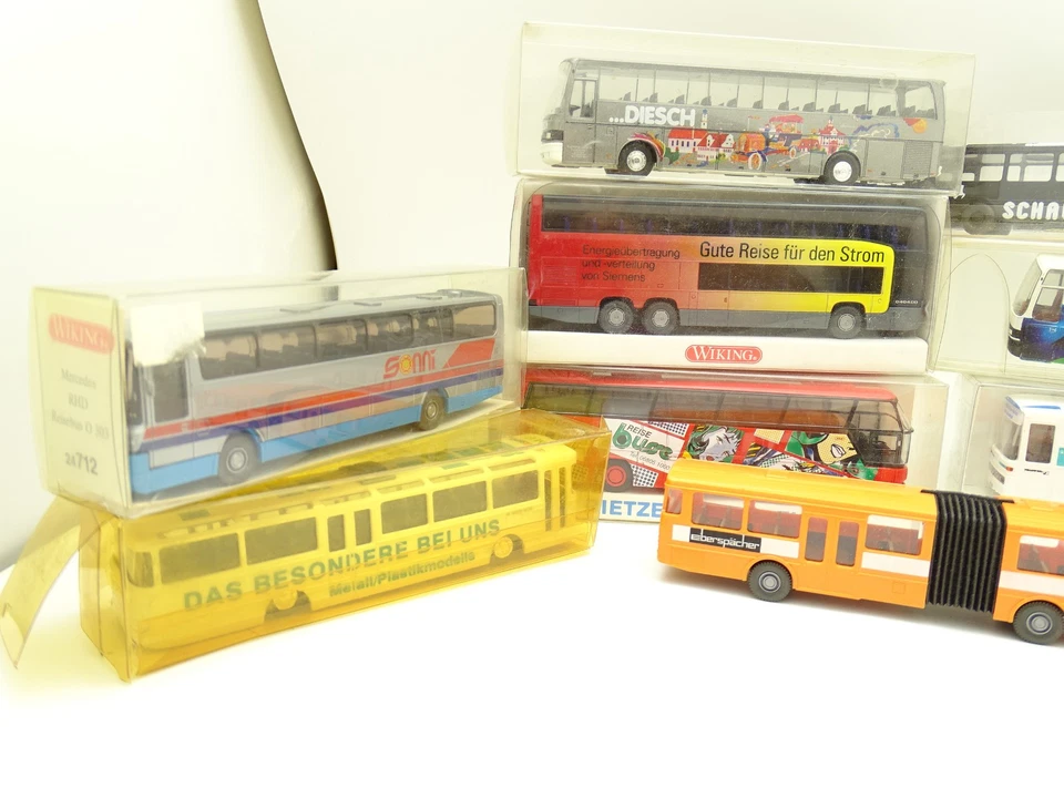Herpa Rietze 1/87 Ho - Lotto Di 9 Car Autobus Dont Kässbohrer Setra - Mercedes - Immagine 2 di 3