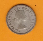 1957 Canada 25 Cents Quarter 80% Silver  Coin