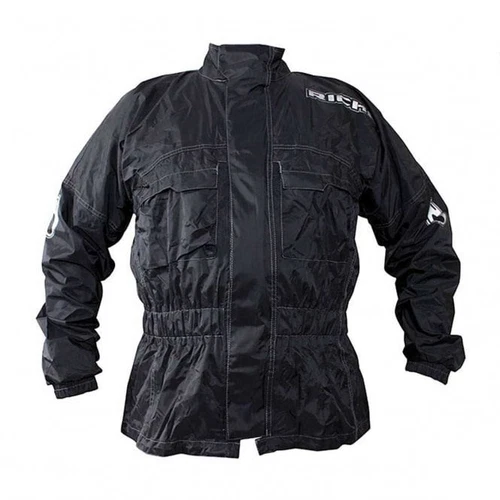 Richa Herren Rain Warrior wasserdichte Motorrad Überjacke (schwarz)