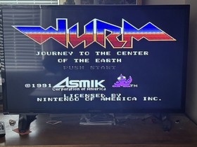 Wurm: Journey to the Center of the Earth Nintendo NES Cleaned/Tested