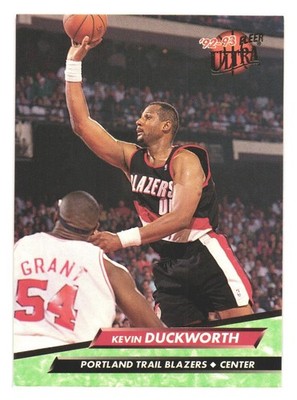 1992-93 Fleer Ultra NBA Basketball Portland Trail Blazers Kevin Duckworth