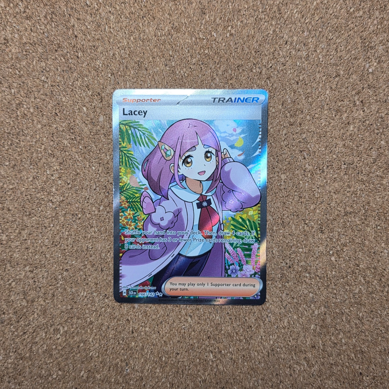 Lacey 166/142 Pokemon TCG Stellar Crown Ultra Rare Holofoil *CZ