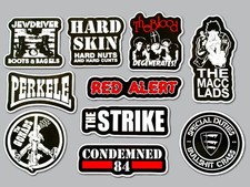 Oi Street Punk Vinyl Sticker Lot 10 Pack SET 3 hard skin gonads perkele blood