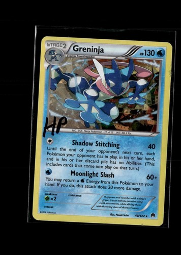 Greninja (XY BREAKpoint) 40/122 Holo Rare Deck Exclusives Pokemon Heavily Played