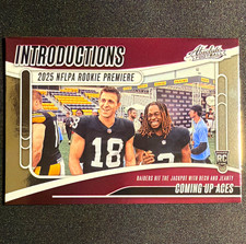 Panini Absolute 2025 Introductions Coming Up Aces I-AJY Jeanty Bech Rookie