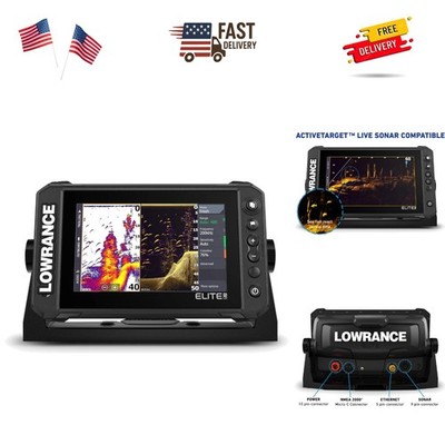 7-Inch Lowrance Elite FS Fishfinder/Chartplotter - Advanced Navigation & Sonar