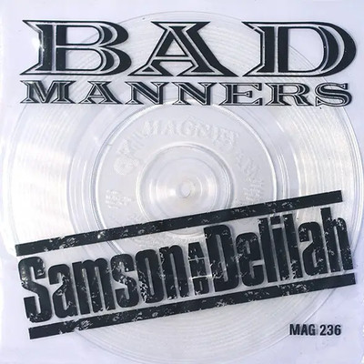 Bad Manners Samson & Delilah CLEAR Vinyl Single 7inch NEAR MINT Magnet