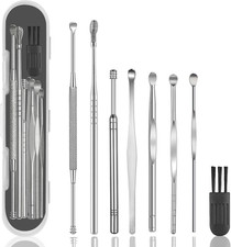 8 Pcs Ear Wax Removal Kit,Professional Double-Headed Ear Pick Earwax Removal Too