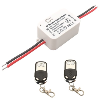 DieseRC AC 110V 120V 220V 240V Wireless Remote Control Light Switch 1500W 1... 
