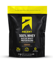 Ascent Native Whey Protein Powder Blend Chocolate 1 lb Natural Protein Supplemen