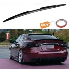 Carbon Fiber Style Car Rear Tail Wing Trunk Spoiler Lip For Nissan Maxima Sedan