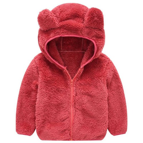 Kinder Mädchen Kleinkind Jungen Fleece Kapuzenjacke Hoodies Mantel warm Winter Oberbekleidung - Bild 12 von 16