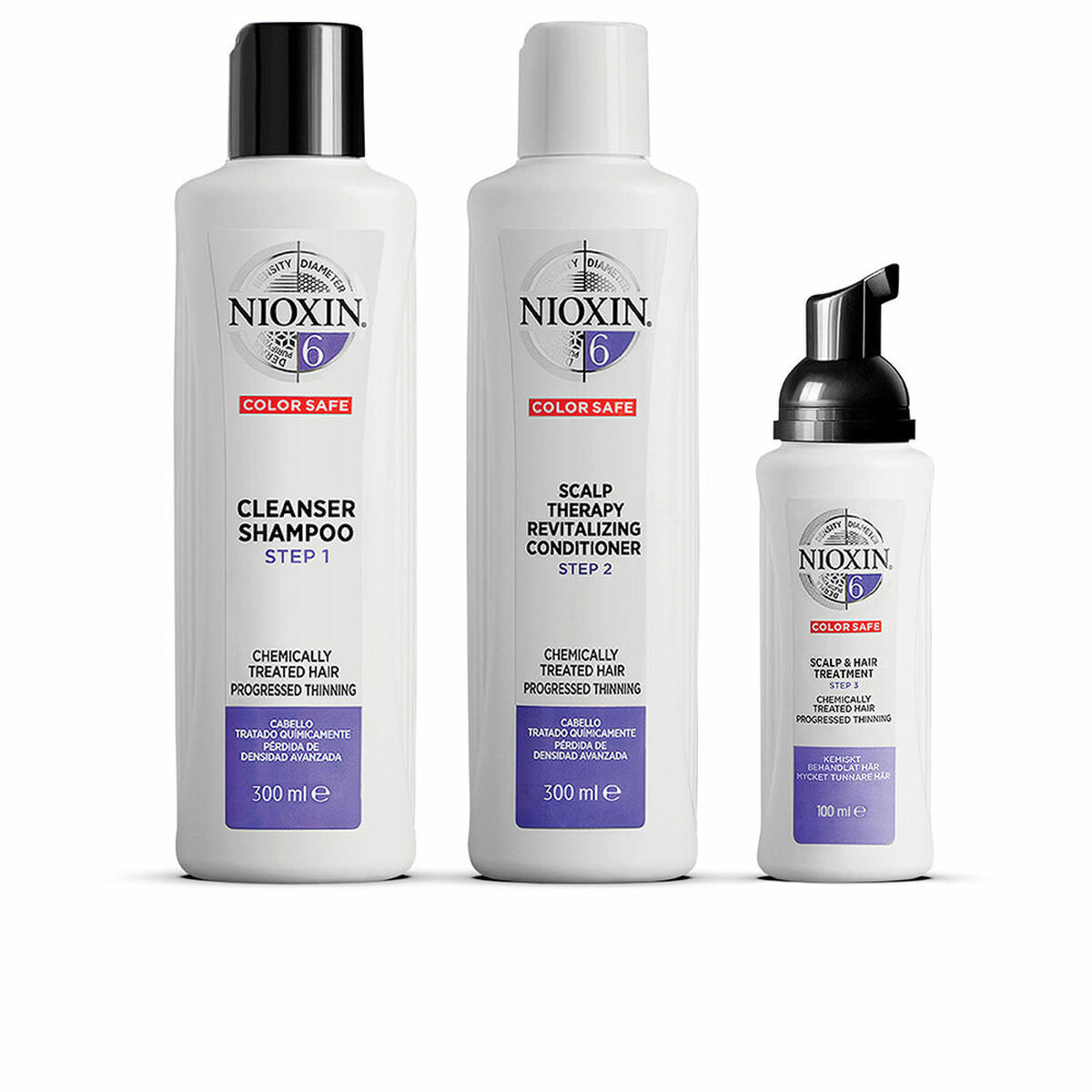 Set per Capelli Nioxin Sistema 4 Capelli Danneggiati 3 Pezzi
