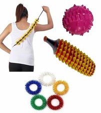 Acupressure Combo Pack of 8 Items Sujok Ball, Roller  Ring US