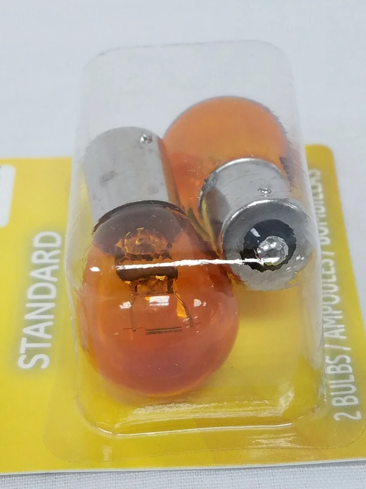 Case of 6 Pair Standard Amber Automotive Replacement Bulbs 12V 1156NA/BP2 77854 - Image 4 of 4