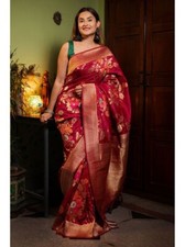 New Bridal Bollywood Sari Indian Designer Wedding Wear Party Ethnic Women Saree