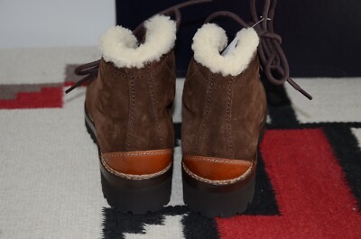 Ralph Lauren Purple Label Made in Italy Darrow Hiking Suede