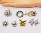 Vintage to Modern Costume Jewelry Brooch Pin Lot (49)