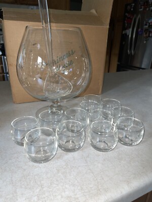 Vintage Princess House Heritage 14 PC Punch Bowl Set 1970s