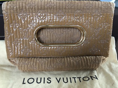 Louis Vuitton Prince Monogram Nude Motard Afterdark 2-way Clutch or Tote LIMITED