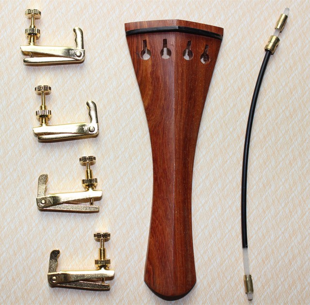 New rosewood 4/4 size Violin Parts with Tailpiece four fine tuners Tail