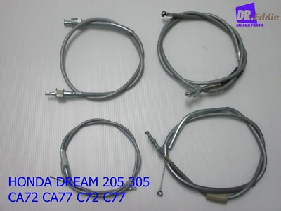 Câbles Pour Honda Dream 305 C72 CA72 C77 CA77 - Frein, Accélérateur, Compteur, Embrayage - Réf. BKK/CS/CA77/L