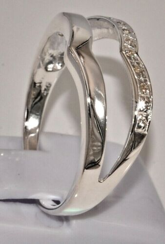 Sterling Silber 925 Ring filigran zierlich feminin Cirkonia Doppel Chevron - Bild 7 von 12