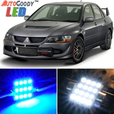 9 x Premium Blue LED Lights Interior Package Kit for 03-07 Lancer Evo 8 9 + Tool