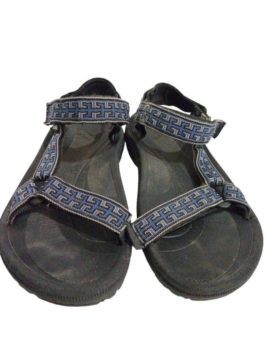 Teva Hurricane Mens Blue Black Greek Braid Sport Ankle Sandals Size 13 Teva Men main image 3