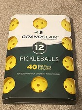 GRAND SLAM PERFORMANCE 12 PACK OUTDOOR PICKLEBALLS NEW