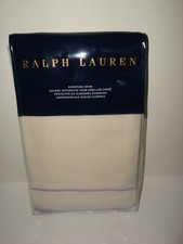Ralph Lauren Alessandra Marden Euro Sham Linen Cotton Cream Lavender 255