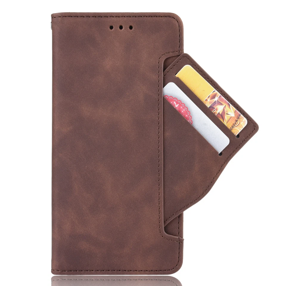 For Motorola Edge 5G UW Leather Card Holder Wallet Flip Case + Screen Protector - Image 4 of 4