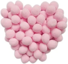 100pcs 1 inch Craft Pom Poms Balls for Hobby Supplies and DIY Creative Crafts...