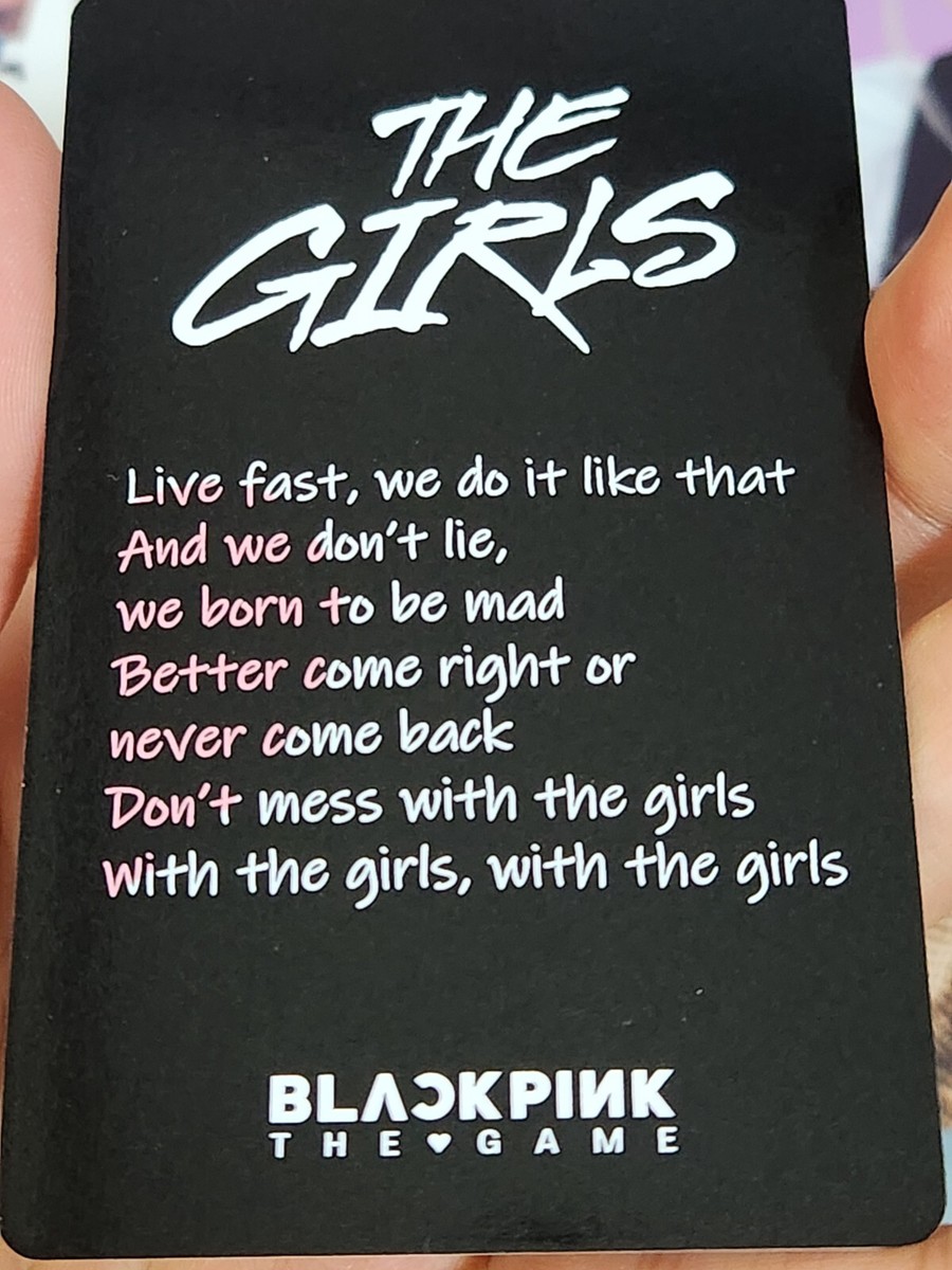 BLACK PINK PHOTOCARD THE GAME OST THE GIRLS Reve ver Stella ver