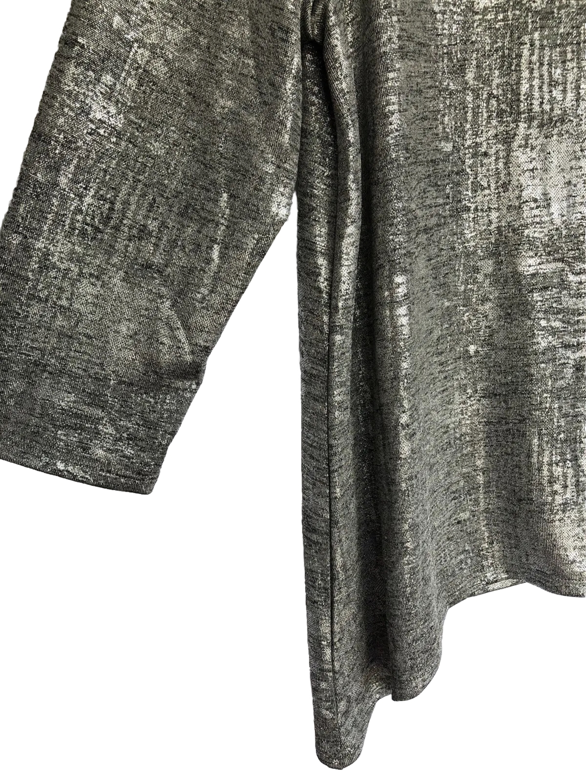 Ruby Rd. Petite Womens Pullover Blouse Silver Met… - image 4