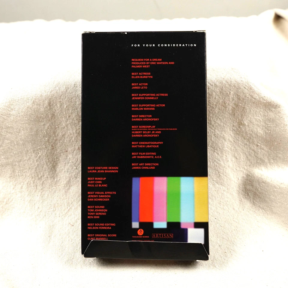 Requiem For A Dream VHS Screener FYC Promo Widescreen Awards Copy Aronofsky - Image 2 of 4