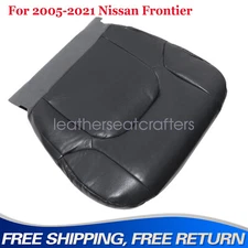 Perforated Seat Cover Driver Bottom Dark Gray For 2005-2021 Nissan Frontier US