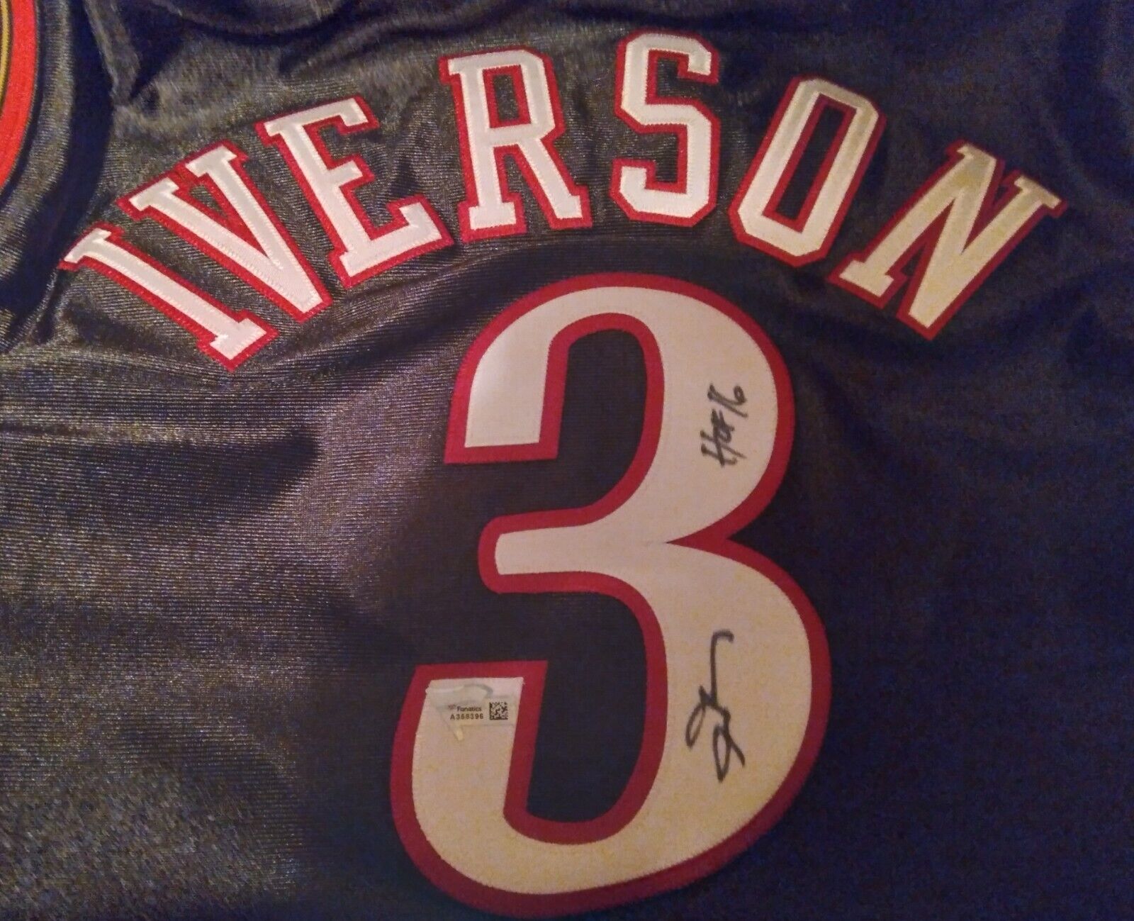 Allen Iverson Autographed Georgetown Mitchell & Ness Gray Basketball Jersey  - Fanatics