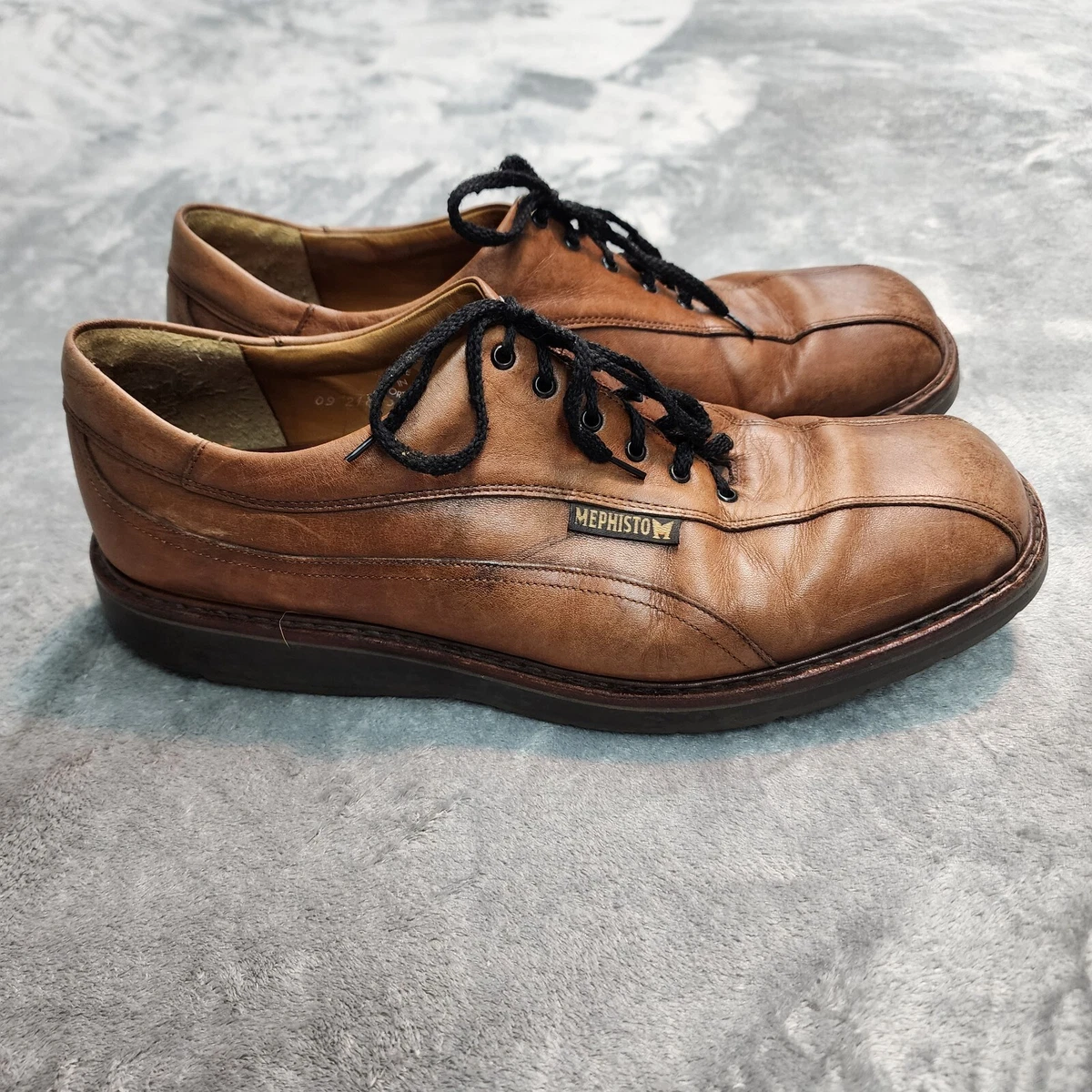 Mephisto Men s Match Casual Shoes Brown Leather Walking Shoes Size 12